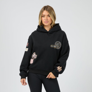 ALL ABOUT EVE ELITE BOX HOODIE -BLACK