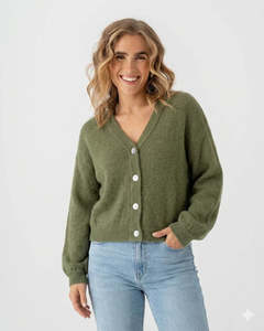 MSCH Petrinelle Hope Cardigan-OLIVINE