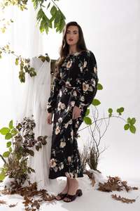 Seeking Lola: MONACO DRESS-INK BLOOM