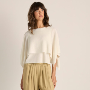 KORA CAPE TOP-CREAM