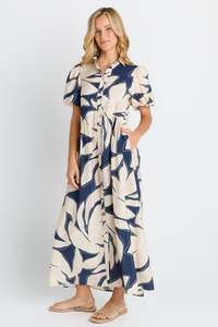 NOVA DRESS-NAVY FLORAL