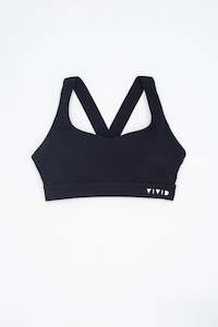 sports bra: Midnight Black Bra