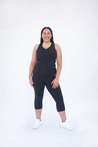 bottoms: Midnight Black 3/4 Tights