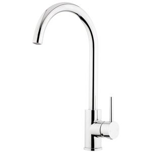 Products: EcoMinimal Gooseneck Sink Mixer Voda Plumbingware
