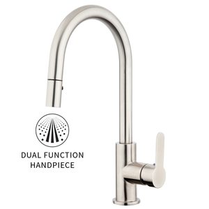 Products: Stainless Gooseneck Pull Out Sink Mixer - Cold Start Voda Plumbingware