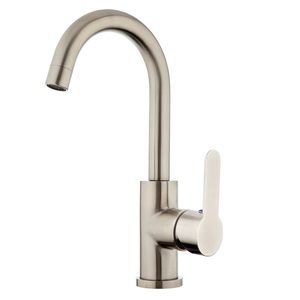 Stainless Gooseneck Basin Mixer Voda Plumbingware