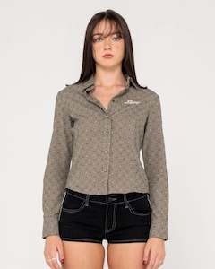 Hottie Hounds L/s Button Up Shirt