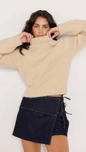 Womens: Avery Fluffy Sweater - Oat