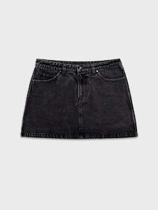 Till Death Denim Skirt