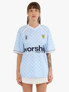 Womens Tops: Take a trip V neck Football jersey ice