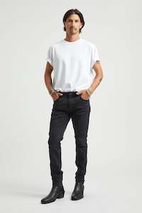 Lou slim twill black