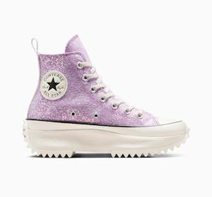 Footwear: Run Star Hike Glitter Hi - Amethyst