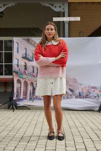 Thing Thing: Split Jumper - Pinky Tomato