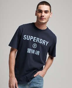 Superdry: Code Core Sport Tee Eclipse Navy