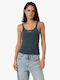 Minimal Thrills scoop tank Dark Slate