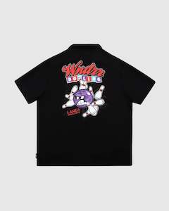 Wndrr: Bowling Short Sleeve Shirt Black