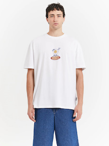 Flower boy box fit tee white