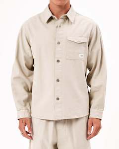 A5 Toretto Canvas Shacket White