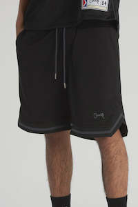 Crate: Men’s reversible mesh b-ball shorts black/dark grey