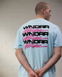 T Shirts: HEXED BOX FIT TEE - Baby blue