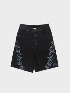 Mens: Bones Barbed Denim Shorts