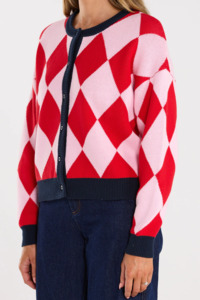 Gemma cardigan - Cherry