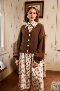 Womens: Huddle Cardigan Chocolate