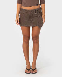REAR VIEW LOW RISE MINI SKIRT