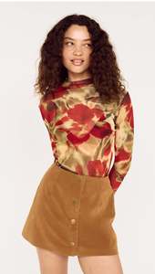Womens: Selma mesh top floral