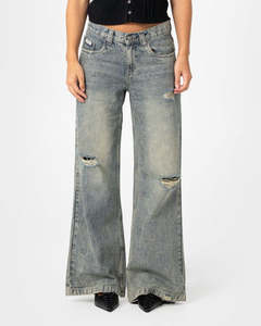 DIY WENDY WIDE LOW RISE WIDE LEG JEAN