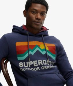 Hoodies: GREAT OUTDOORS RELAXED HOOD - LAUREN NAVY
