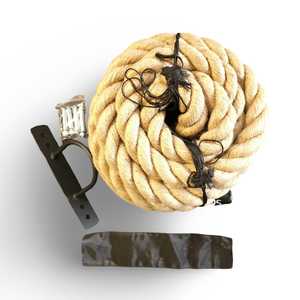Volans 38mm Jute Battle Ropes including Floor anchor – 9m, 12m or 15m - VOLANS