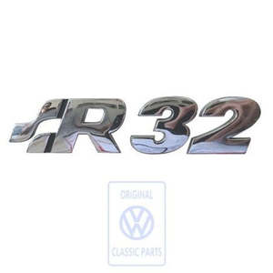 All: R32 Rear Tailgate Badge - Mk4 Golf R32