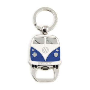 Brisa: VW T1 Bus Key Ring with Bottle Opener - Blue