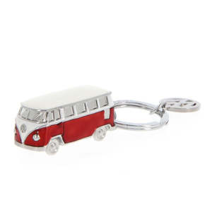 Keytags: VW T1 Bus 3D Model Key Ring - Red