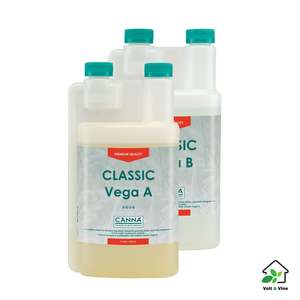 Nutrients Plant Food: CANNA Classic Vega A&B - Growth Nutrient for Hydroponic Systems