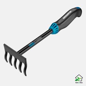 Greener 5-Tine Hand Rake – NZ Carbon Steel Garden Cultivator