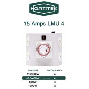 Grow Room Accessories: Hortitek LMU 4 - 15A 1PH