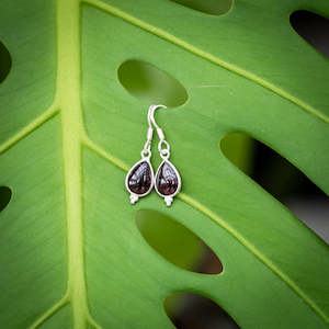 Sale: Dangle Garnet Earrings