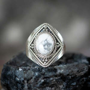 Stellar Howlite Ring