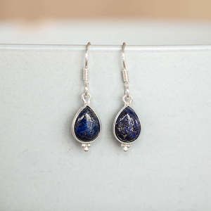 Dangle Lapis Lazuli Earrings