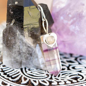 Sale: Fluorite Pencil Necklace