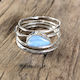 Ethiopian Opal Stacker Rings