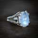 Rainbow Moonstone Spell Ring