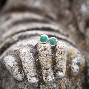 Round Turquoise Studs