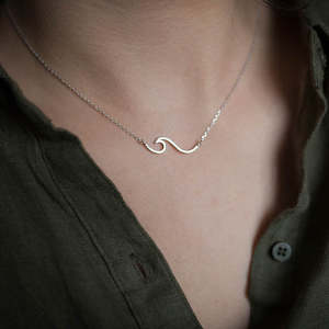 Silver Wave Necklace