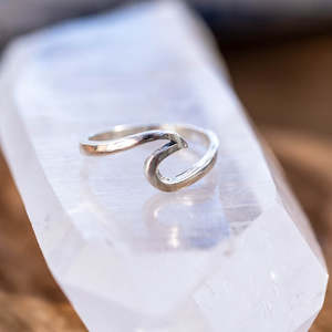 Surf: Silver Wave Ring