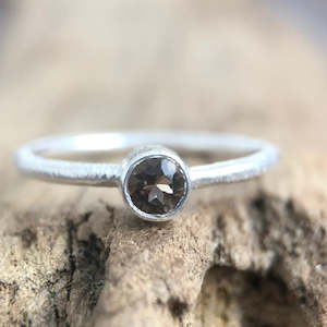 Smoky Quartz: Smokey Topaz Stacker Ring