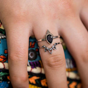 Black Onyx: Adhira Black Onyx Ring