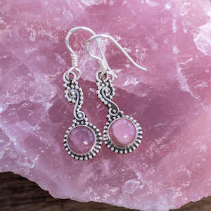 Pink Opal: Danika Pink Opal Earrings